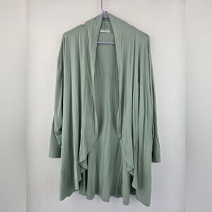 Yekaty Sage Green Open Front Cardigan